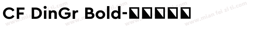 CF DinGr Bold字体转换